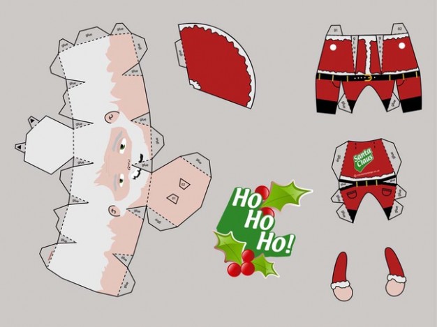 Santa Claus template Christmas of santa papercraft about Holidays Claus